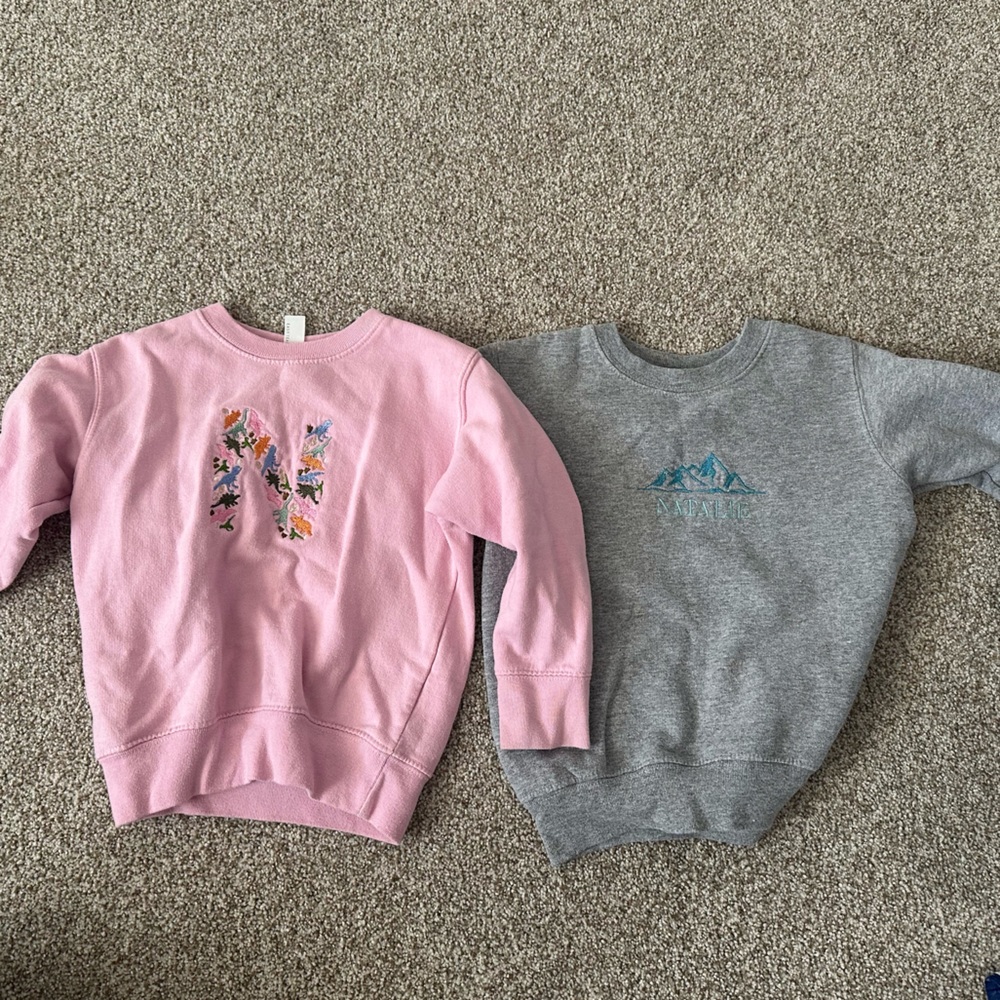 Embroidered Natalie Kid Sweatshirts